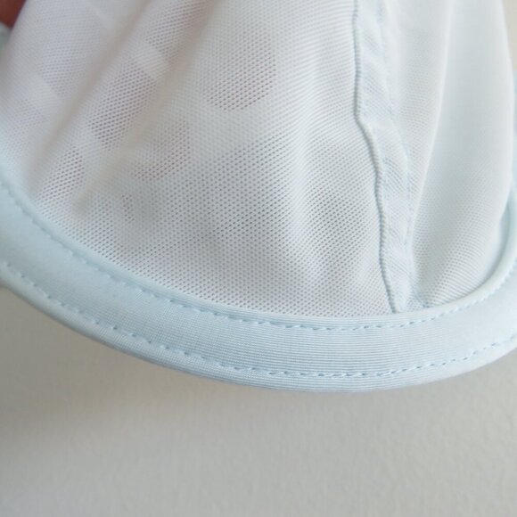 CUUP The Balconette Mesh Underwire Bra in Halo Light Pastel Blue - Size 32B - Picture 4 of 13